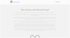Desktop Screenshot of johnbowedriving.com